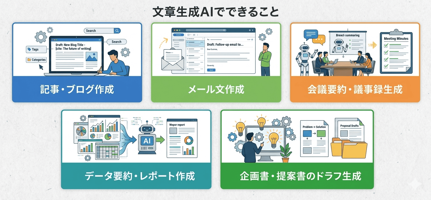 文章生成AIでできること