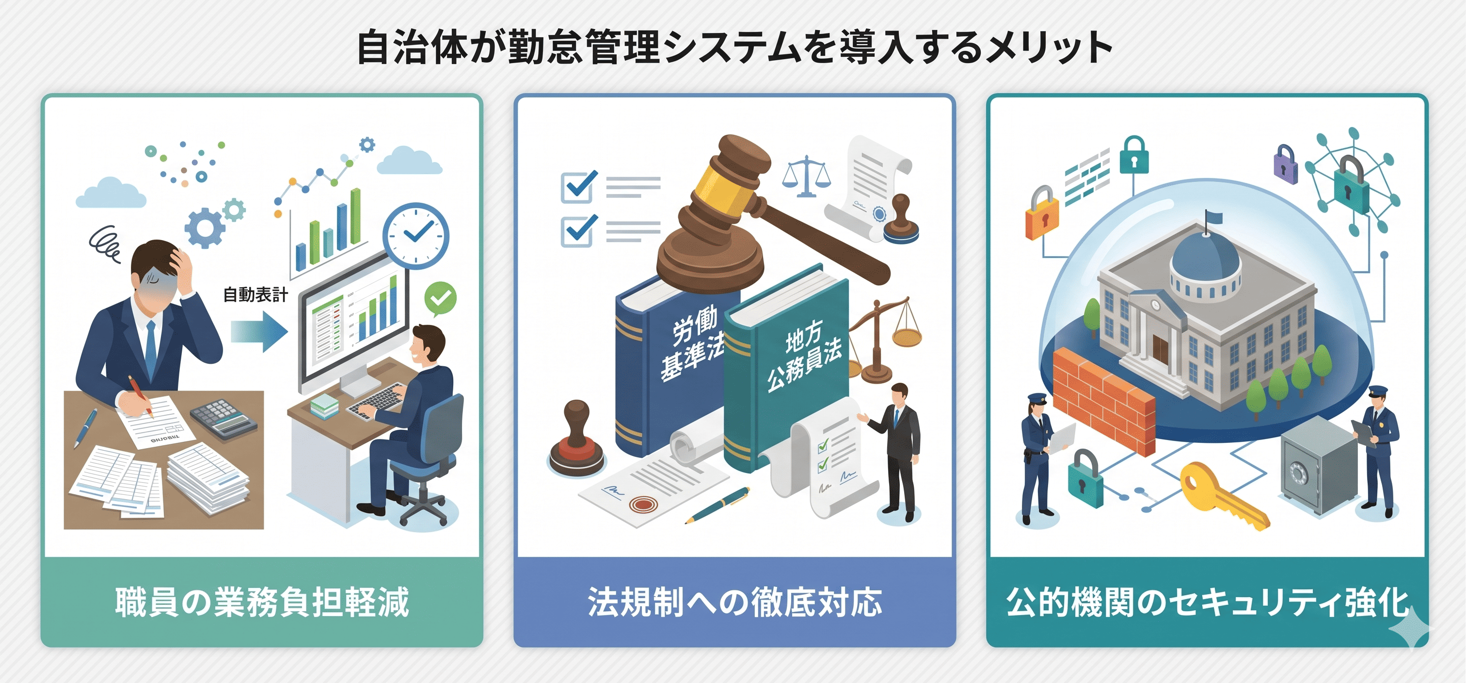 自治体が勤怠管理システムを導入するメリット