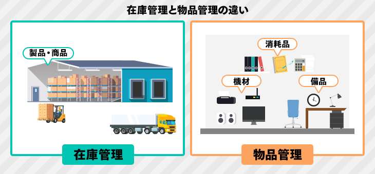 在庫管理と物品管理の違い