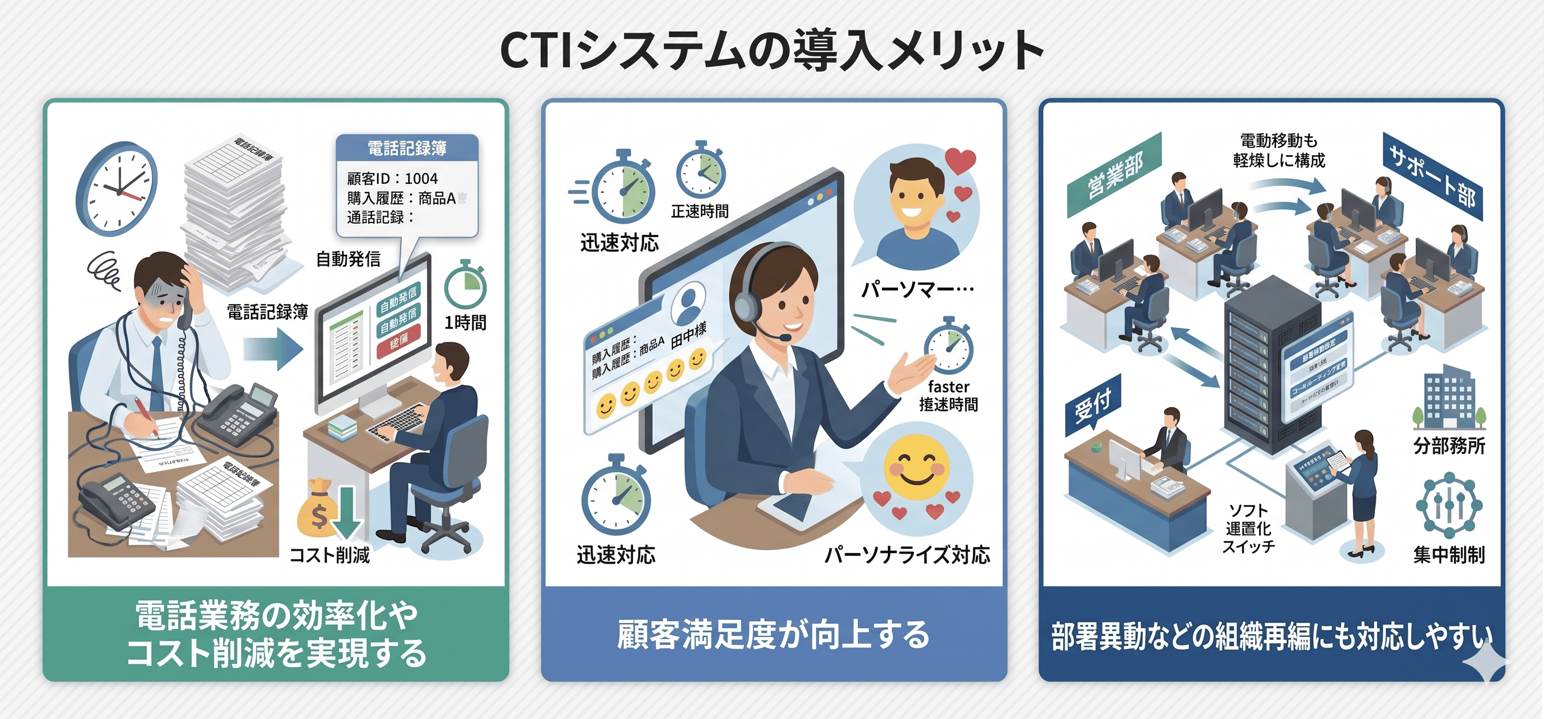 CTIシステムの導入メリット