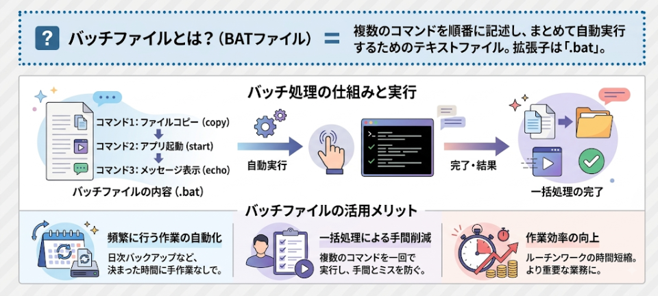 バッチファイルとは
