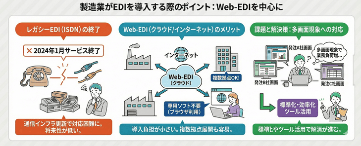 製造業がEDIを導入する際のポイント