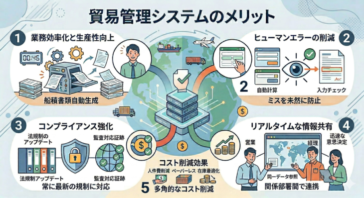 貿易管理システムのメリット