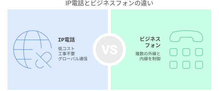 IP電話とビジネスフォンの違い
