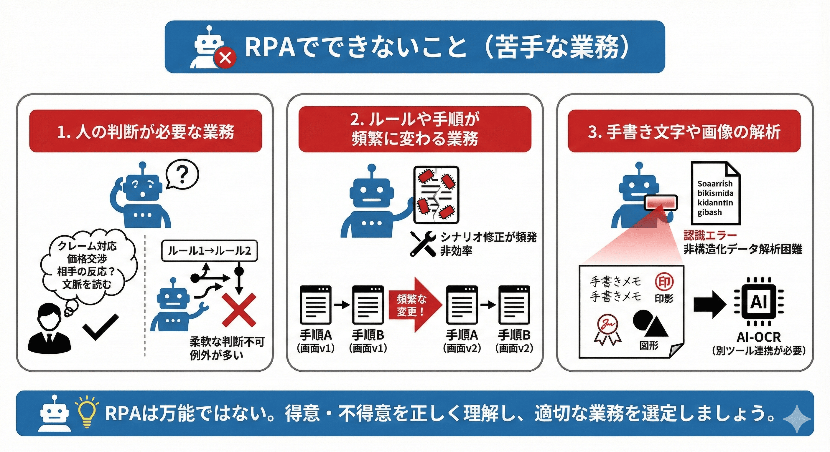 RPAでできないこと