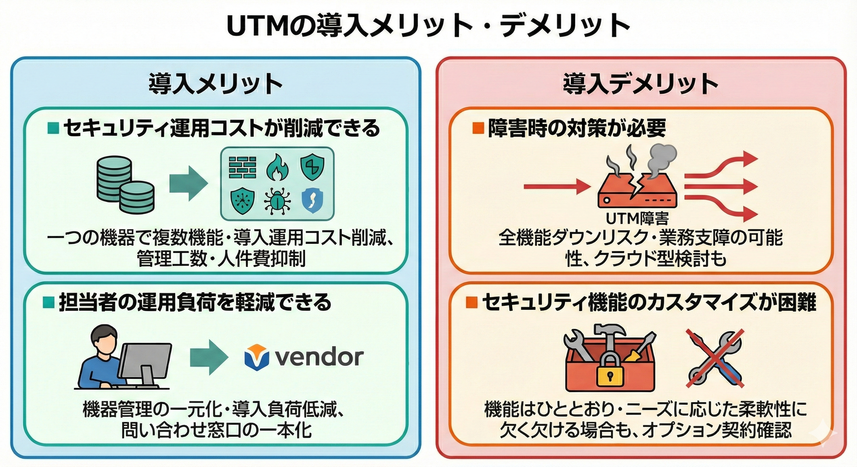 UTMの導入メリット・デメリット
