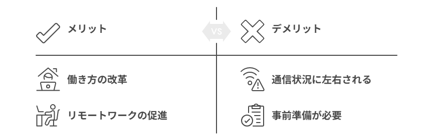 Web会議システムのメリット・デメリット
