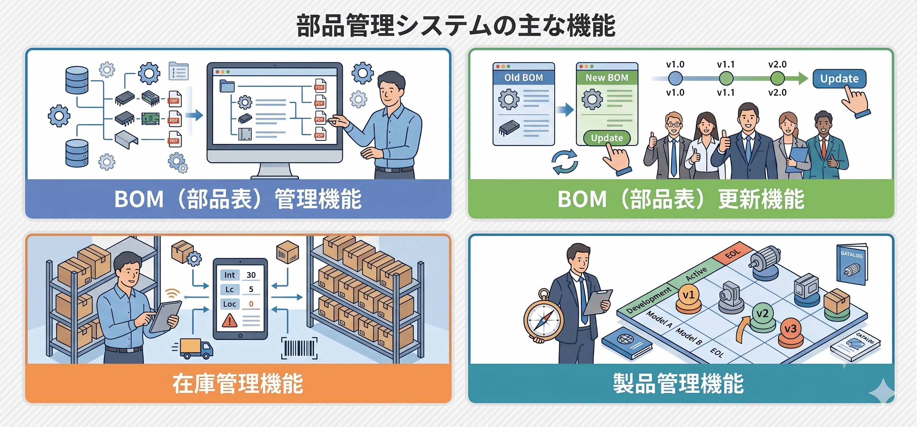 部品管理（BOM）システムの機能-1